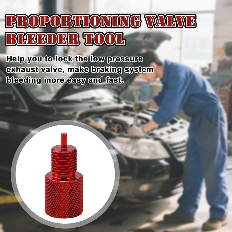 Blueshyhall 2PCS Brake Proportioning Valve Bleeder Tool Red, GM Brake