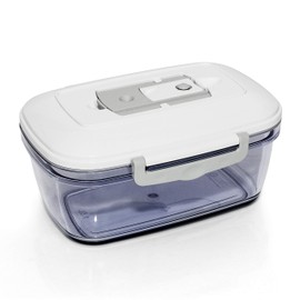 ROMMELSBACHER MAGIC VAC VCC 150 Vakuumierbehälter Kolibri (1, 5 Liter, spülmaschinengeeignet, Lagerung im Tiefkühler bis -18°C, geeignet für Backofen und Mikrowelle), Weiß