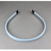 Blue headband faux leather hair band headband skinny thin narrow