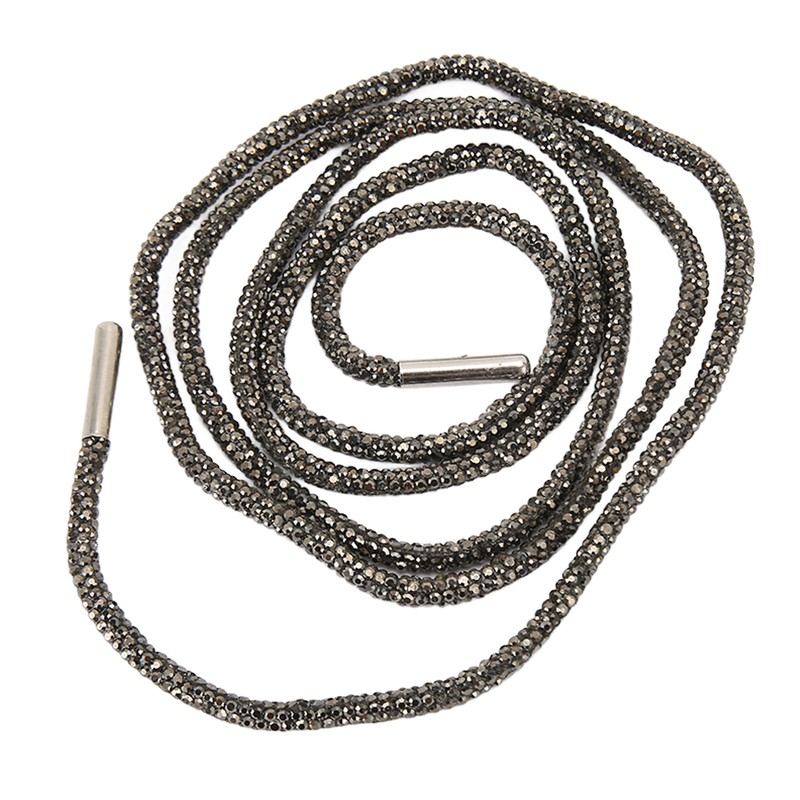 2pcs Rhinestone Shoe Laces Fashionable Shiny DIY Replacement Round Crystal