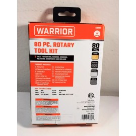 WARRIOR 0.7 Amp Rotary Tool Kit, 80-Piece