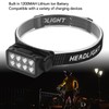 LED Headlamp Motion Sensing IPX4 Waterproof 5 Gears Rotatable USB