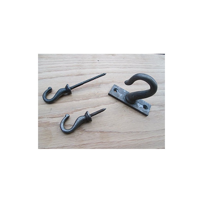 IRONMONGERY WORLD® CAST Iron Ceiling Hook Light Chandelier Hooks Plant