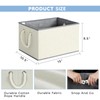 Large Fabric Storage Bins with Lids 3 Pack | Storage