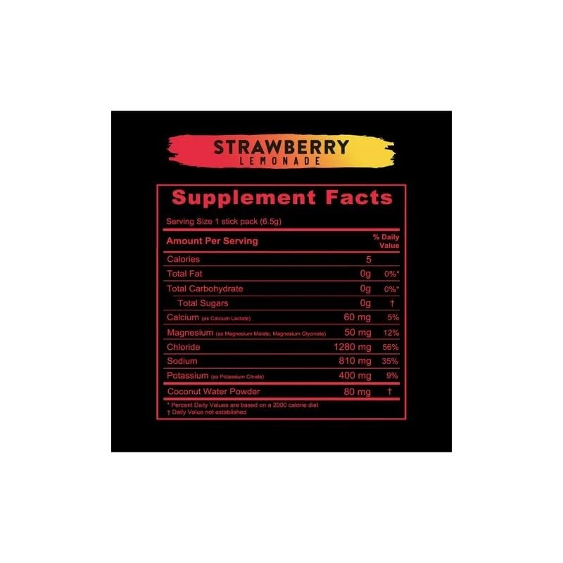 RELYTE Re-Lyte Electrolyte Drink Mix Strawberry Lemonade 15 Servings Packets