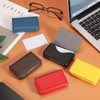 sourcing map Business Card Holder, PU Leather Business Card Case