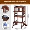 COSYLAND Toddler Standing Tower - Adjustable Height Toddler Kitchen Stool
