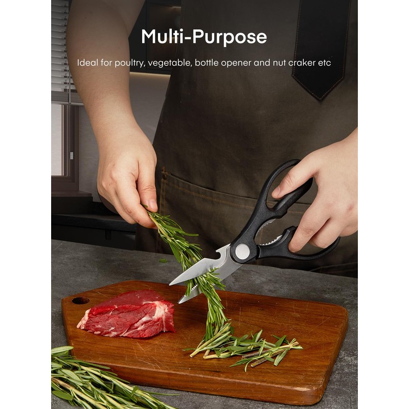 Knife Block Set, FOHERE 14 Pieces Self Sharpening Knife Block