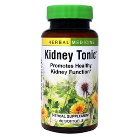 Herbs, Etc. Kidney Tonic Softgels - Function Supplement - Natural with Dandelion, Saw Palmetto & Parsley - 60 Softgels (60 Servings)