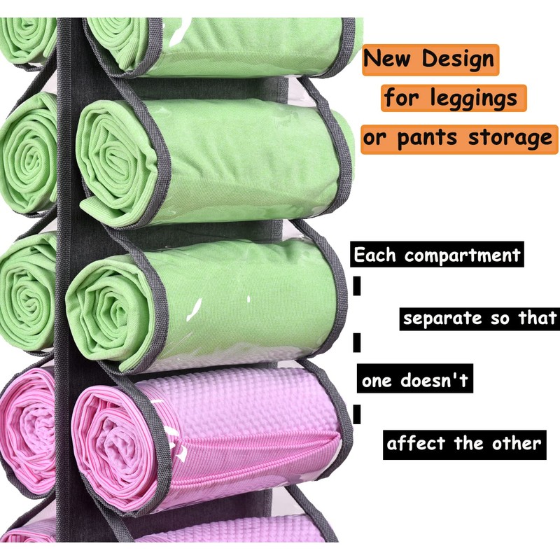 Legging Storage Bag Storage Hanger Can Holds 24 Leggings or