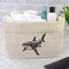 Large 'Sketchy Shark' Canvas Organiser/Storage Bag (OR00030072)