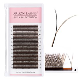 dark brown YY Eyelash Extension Lashes C Curl 0.07mm, 8-15mm Faux Mink Cluster Lash Extensions Soft Y Lashes Extensions Premade (8-15MM, 0.07-C,dark brown)
