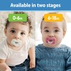 Dr. Brown's Advantage One-Piece Silicone Baby Pacifier, Fully Symmetrical Soother,