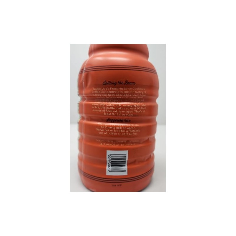 Pumpkin Spice Flavored Cold Brew Coffee Concentrate, 32 oz (32oz