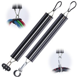 CheeMuii 2 PCS 16" Double Tender Spring Kits with 3in1 Hose Holder and 3-Hole Clamp Heavy Duty Trailer Dual Tender Spring for Semi Truck Air Lines Kit with 2 Style Air Line Holders