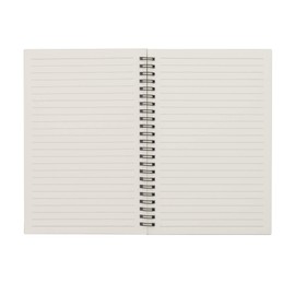 TWONE 3 Packs Soft Cover Notebook with Lined Paper Brown Spiral Notebooks with 100 Ruled Pages 50 Sheets Memo Notepads for Home School Travel, 8.25 x 5.55 inch