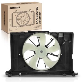 A-Premium Engine Radiator Cooling Fan Assembly Compatible with Select Toyota Models - Corolla, Matrix, 2009 2010 2011 2012 2013 - Replace# 163630T020, 163630T020PFM