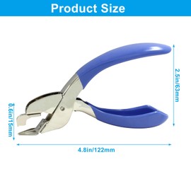 Waziaqoc Staple Removers, Office Staple Remover Tool for Office Heavy Hand Staple Pin Pull, Blue
