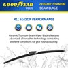 Goodyear Ceramic Titanium 15" Beam Windshield Wiper Blade, Replacement Windshield