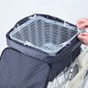 川住製作所 自転車 2段式後カゴカバー KW-546BK/WD ブラック/ホワイトドット