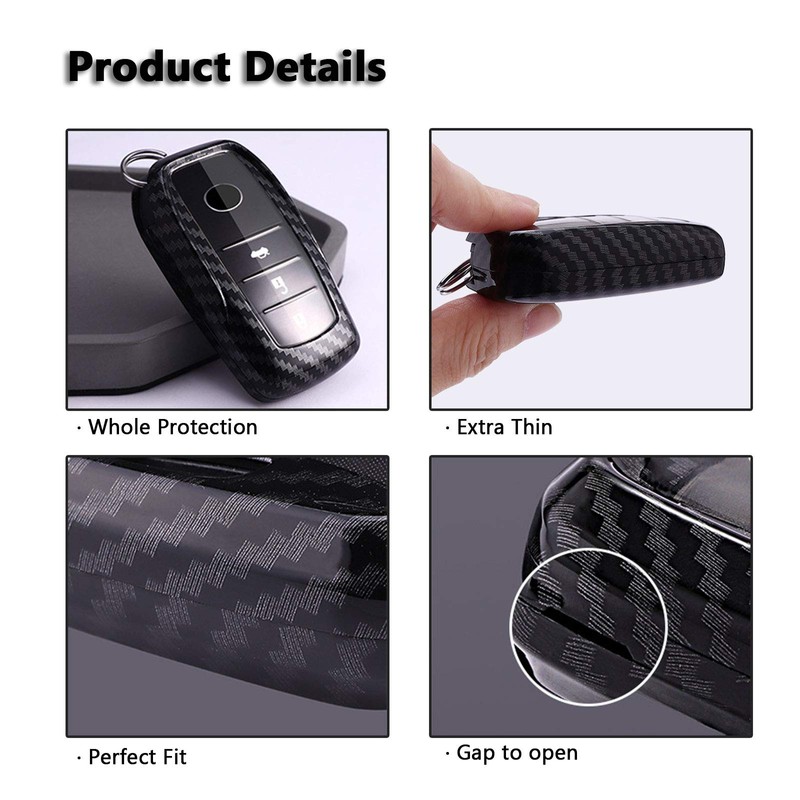 Kwak's Car Key Cover PC Key Case Carbon Fibre Pattern