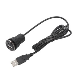 Desktop Power Grommet, Round Recessed Power Outlet with 2 USB Charging Ports, Hidden Flush Mount Power Strip for Office Conference Table