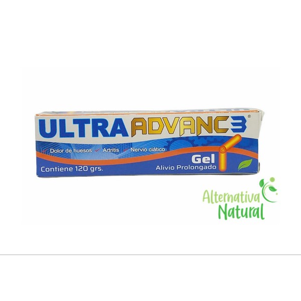 Productos Naturistas Union ULTRA ADVANC 3 - Gel Alivio Prolongado - Prolonged Relief Gel 120 gramos