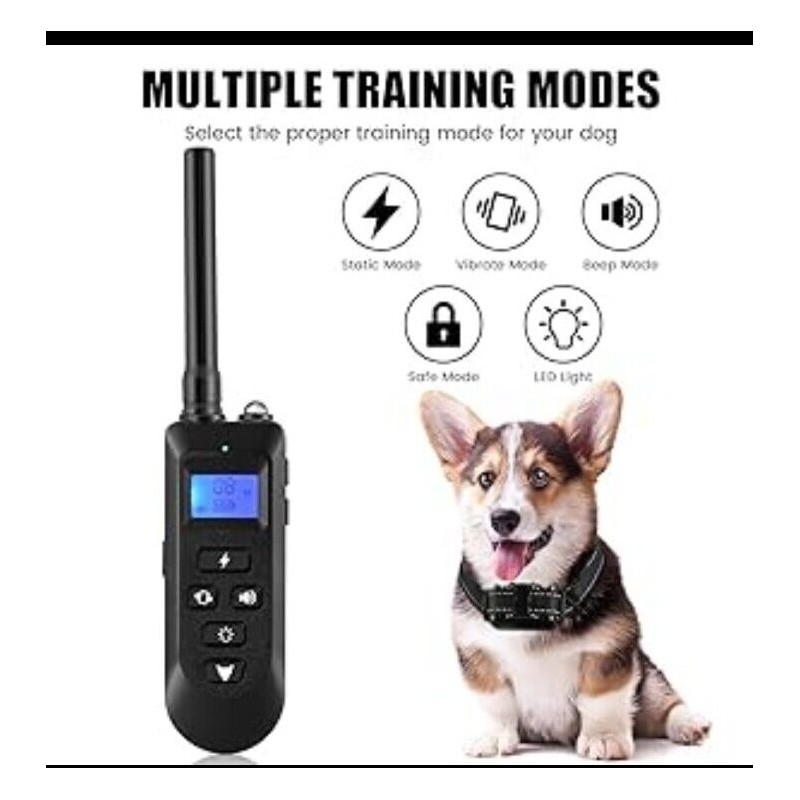 Dog Shock Collar for Large Dog - Rechargeable Dog Training