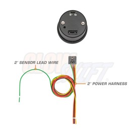 GlowShift 10 Color Digital 9,999 RPM Tachometer Gauge - for 1-10 Cylinder Gas Powered Engines - Multi-Color LED Display - Tinted Lens - 2-1/16" (52mm)