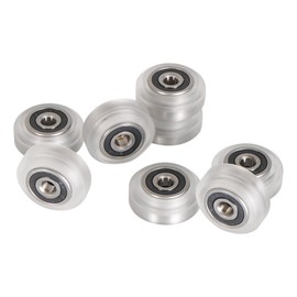 8 Pieces 3D Printer CNC Clear Polycarbonate Wheel Plastic Pulley Linear Bearing Compatible with CR-10, CR-10S, S4, S5Ender/Ender 3 Pro, CR-10S Pro