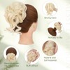 Benehair Messy Bun Hair Piece Wavy Curly Claw Clip Hair