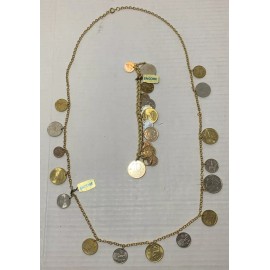 Encore Real Coin Necklace and Bracelet Set
