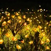 SEMILITS Solar Landscape Path Lights 10LED Honey Bee Garden Decoration