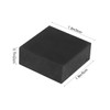 DOITOOL 12pcs Square Rubber Cushion Pads Reduction Rubber Buffers for