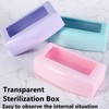 Machine-Ya Plastic Sterilizing Tray,Sterilization Box,Nail Art Tool Sterilizer Tray, Sterilizer