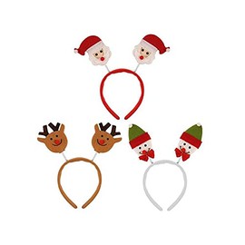 Homestreet Felt Christmas Deely Boppers Christmas Dress Up Fun- Great Value Headband with Icons For Xmas Party