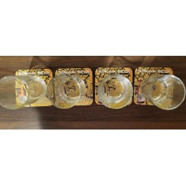 Singha Set of 4 Singha Beer Glasses Thailand with Coasters 0.3 L NEW