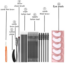 Libeauty Lash Lift And Tint Tools, Lash Lifting supplies, Brow Lamination Tools, DIY Eyelash Lifting Accessories At Home, Full Lash and Brow Brush Kit (Lash And Brow Accessories For Lift and Tint)