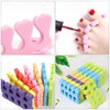 FOMIYES 100 Pairs Disposable soft toe separators silicone toe spacers