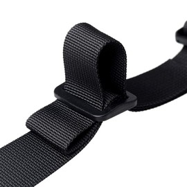 Kaitein Chest Belt, Black, Backpack Band, Shoulder Strap Fixed, Adjustable, Chest Strap, Prevents Shoulder Shifting, Set of 2, Black