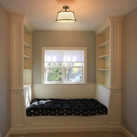 DANSEER Drum Ceiling Light Semi Flush Mount Gold Finish Dimmable LED for Bedroom Hallway Living Room Entry