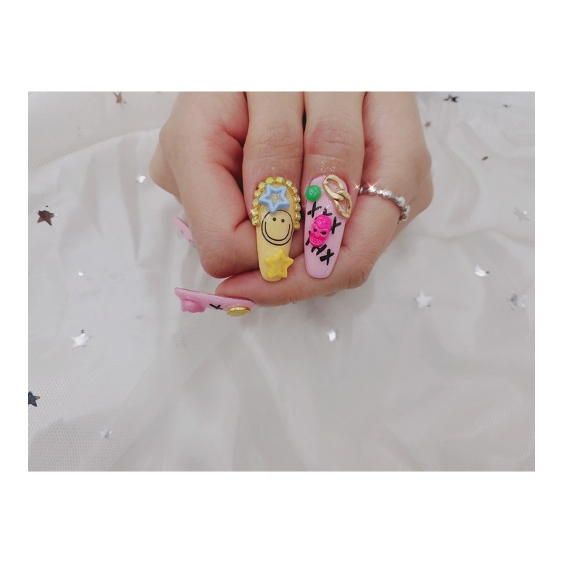 Kitchen Nail Tips - Long Almond / 키치 네일팁 -