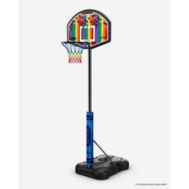 Spalding X Crayola 32" Molded Eco-Composite Telescoping Portable Basketball Hoop with Mini Court Marking Kit