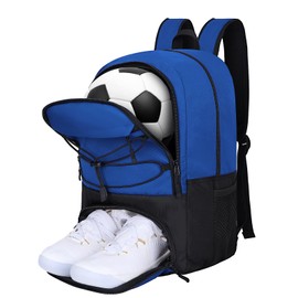 Goloni Soccer Backpack,Soccer Bag with Ball Holder & Shoe Compartment,Large Sports Bag for Basketball, Volleyball,Football