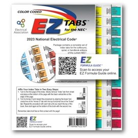 EZ Tabs (Color Coded) with EZ Formula Guide for The 2023 National Electrical Code