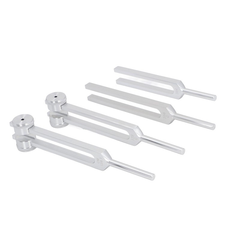 Resonance Tuning Forks Healing Set C128Hz 384Hz C256Hz OM136.1Hz Weighted