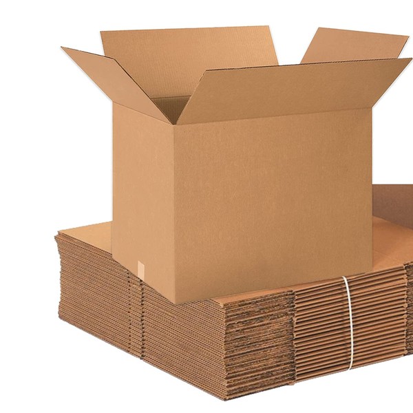 AVIDITI Shipping Boxes Large 24"L x 18"W x 18"H, 10-Pack | Corrugated Cardboard Box for Packing, Moving and Storage 24x18x18 241818