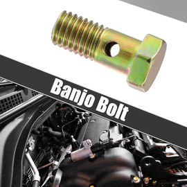 X AUTOHAUX 1 Pcs M10x1.5 Banjo Bolt Brake Line Fitting Adapter Iron Bronze Tone