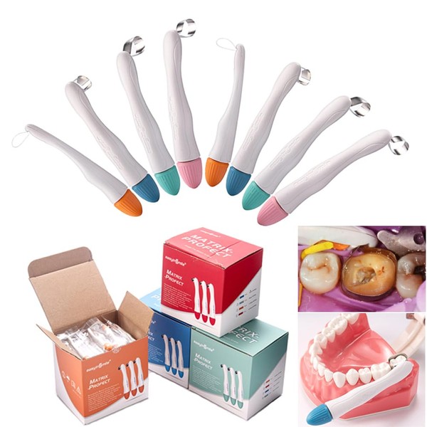 Easyinsmile Dental Pro Matrix Bands Interproximal Metal Matrices System Adjustable