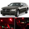 LEDpartsNow Interior LED Lights Replacement for Dodge Magnum 2005-2008 Red Accessories Package Kit (7 Pieces)